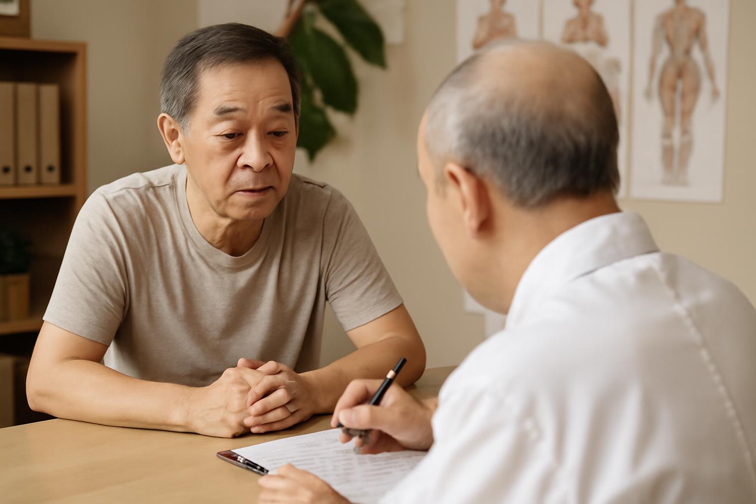 1. 怕熱、口苦、陰囊濕、尿黃、睡眠易醒
2. 小便泡沫多、房事不力、膝關節異響
3. 手肘疼痛、小指麻木
4. 飛蚊症、傷口癒合慢
頭皮屑多,左腳掌易抽筋 1. 怕熱、口苦、陰囊濕、尿黃、睡眠易醒
2. 小便泡沫多、房事不力、膝關節異響
3. 手肘疼痛、小指麻木
4. 飛蚊症、傷口癒合慢
頭皮屑多,左腳掌易抽筋