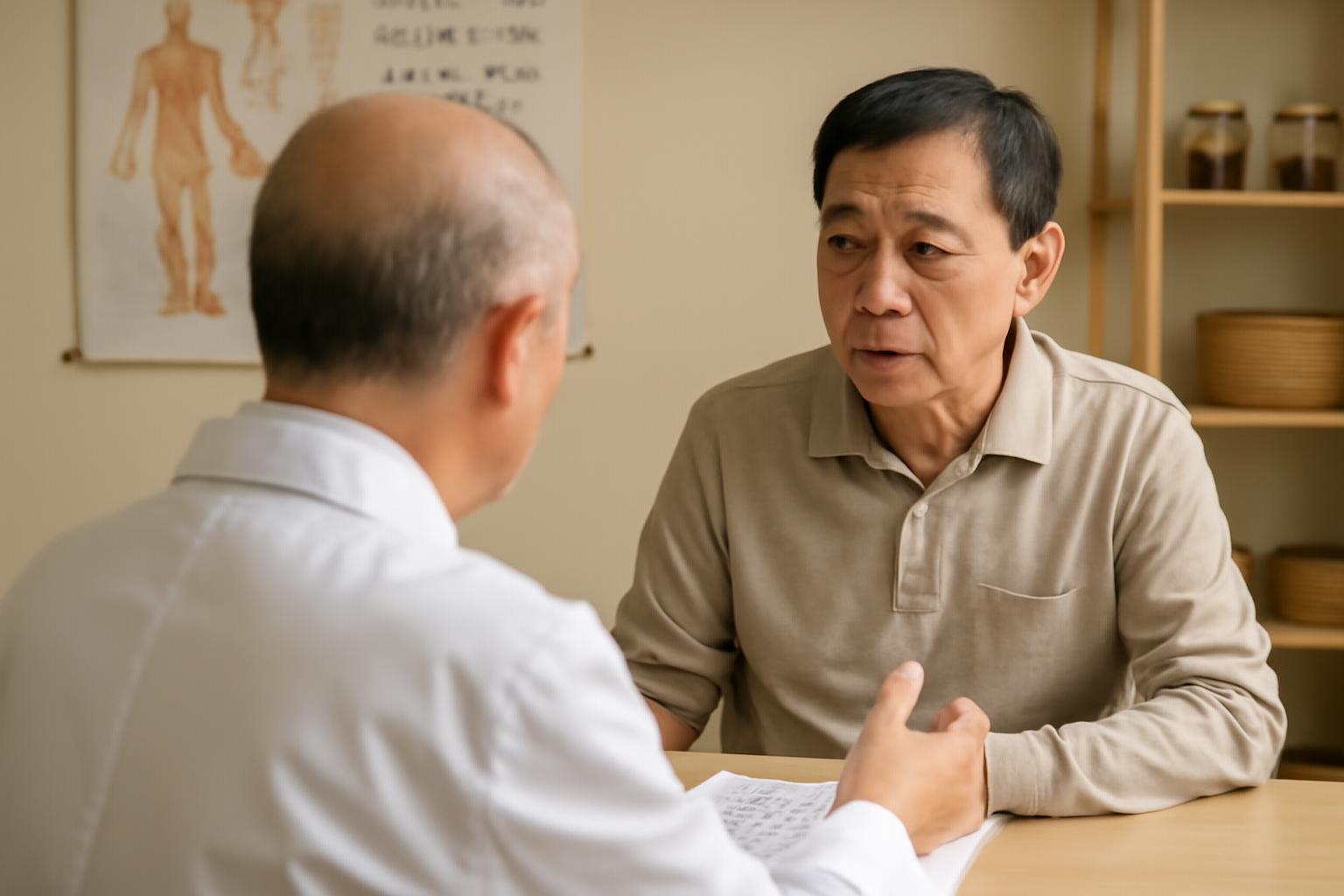 胸部怕熱,手腳怕冷、口苦、陰囊濕、尿黃、睡眠易醒
小便泡沫多、房事不力、膝關節異響,右腳踝響聲
手肘疼痛、小指麻木
飛蚊症、傷口癒合慢
頭皮屑多
左腳掌易抽筋 胸部怕熱,手腳怕冷、口苦、陰囊濕、尿黃、睡眠易醒
小便泡沫多、房事不力、膝關節異響,右腳踝響聲
手肘疼痛、小指麻木
飛蚊症、傷口癒合慢
頭皮屑多
左腳掌易抽筋